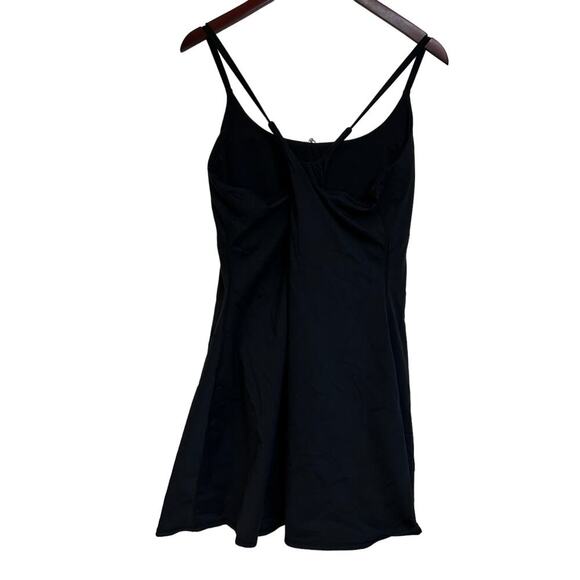 Black Athletic Dress w/ Shorts Lined Padded Built in Bra Athleisure Size 3X - Picture 4 of 5